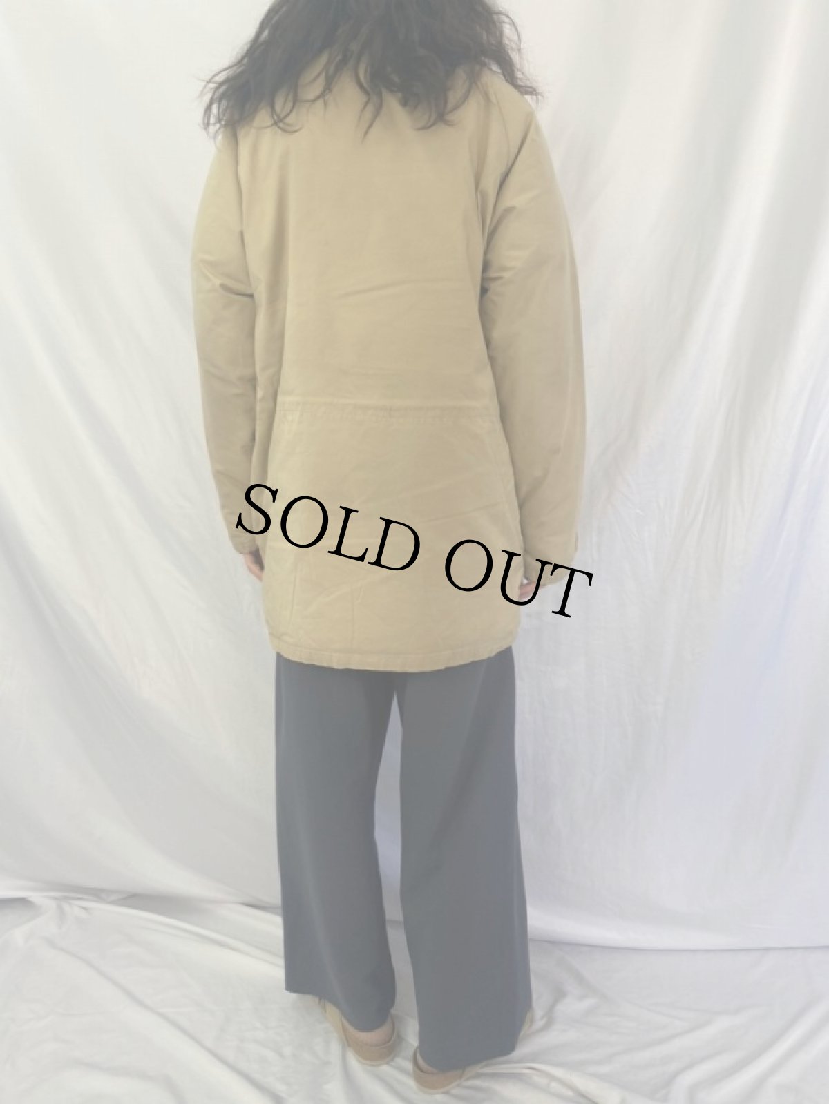 画像4: 70's THE NORTH FACE 茶タグ コットンナイロン ダウンジャケット L (4)