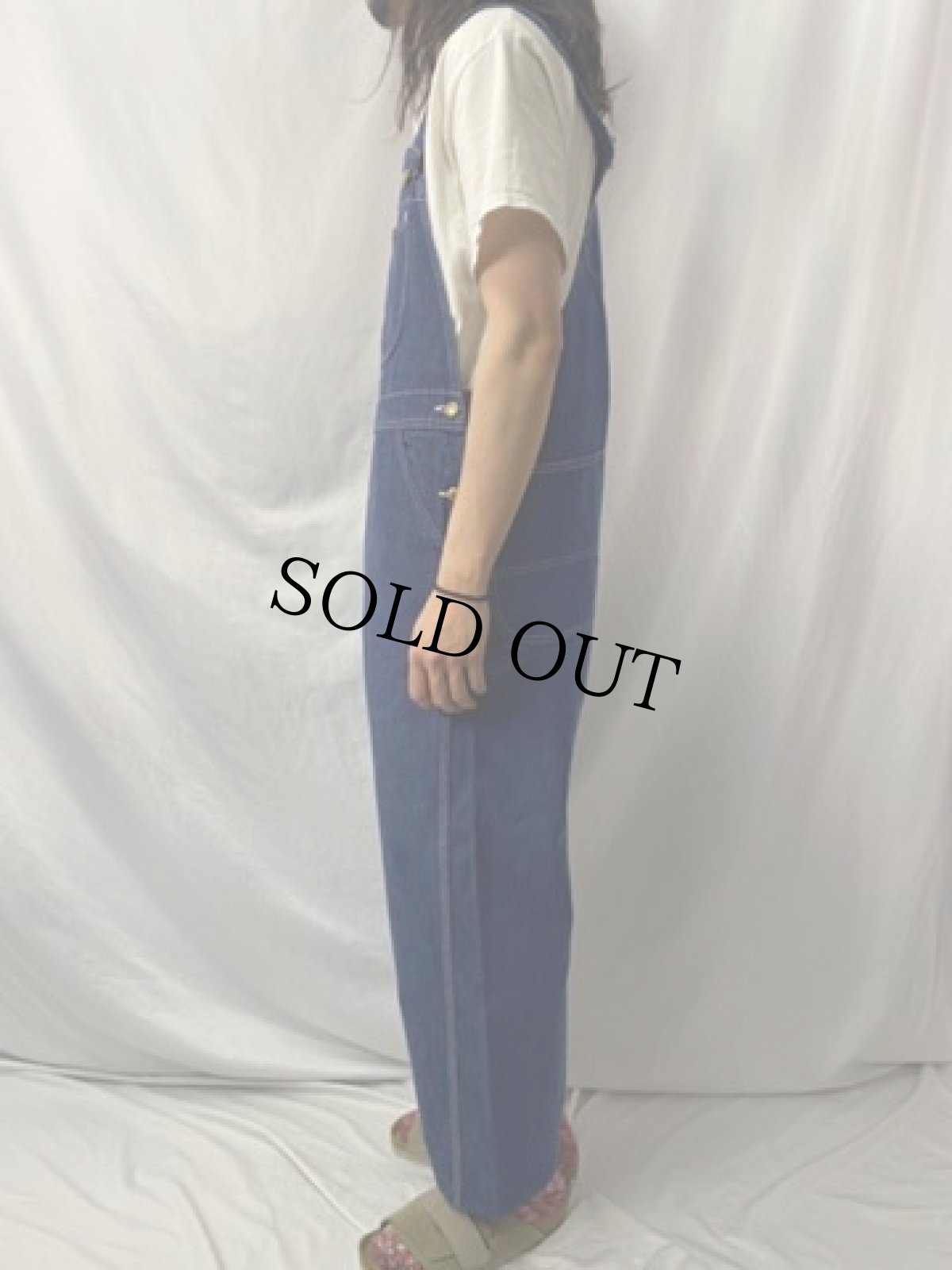 画像3: 60's UNION MADE デニムオーバーオール W40 (3)