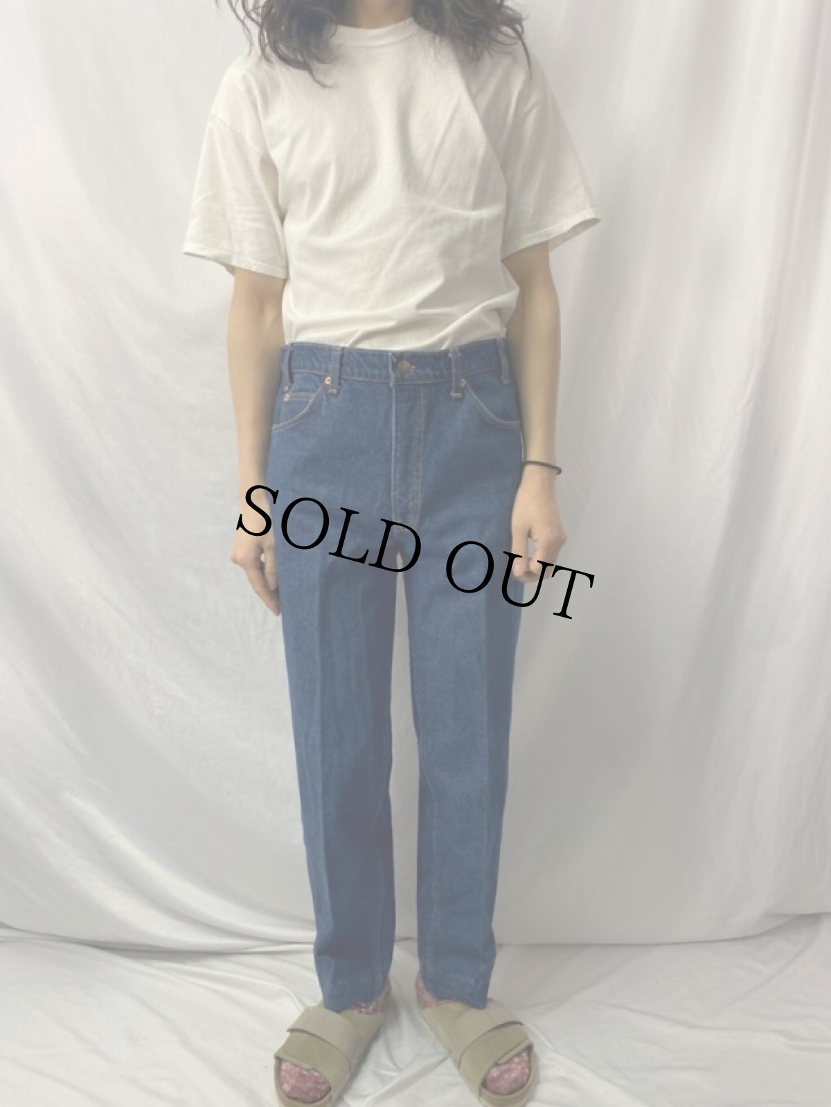 画像2: 90's Levi's 505 "REGULAR FIT STRAIGHT LEG" USA製 オレンジタブ  デニムパンツ W35 (2)