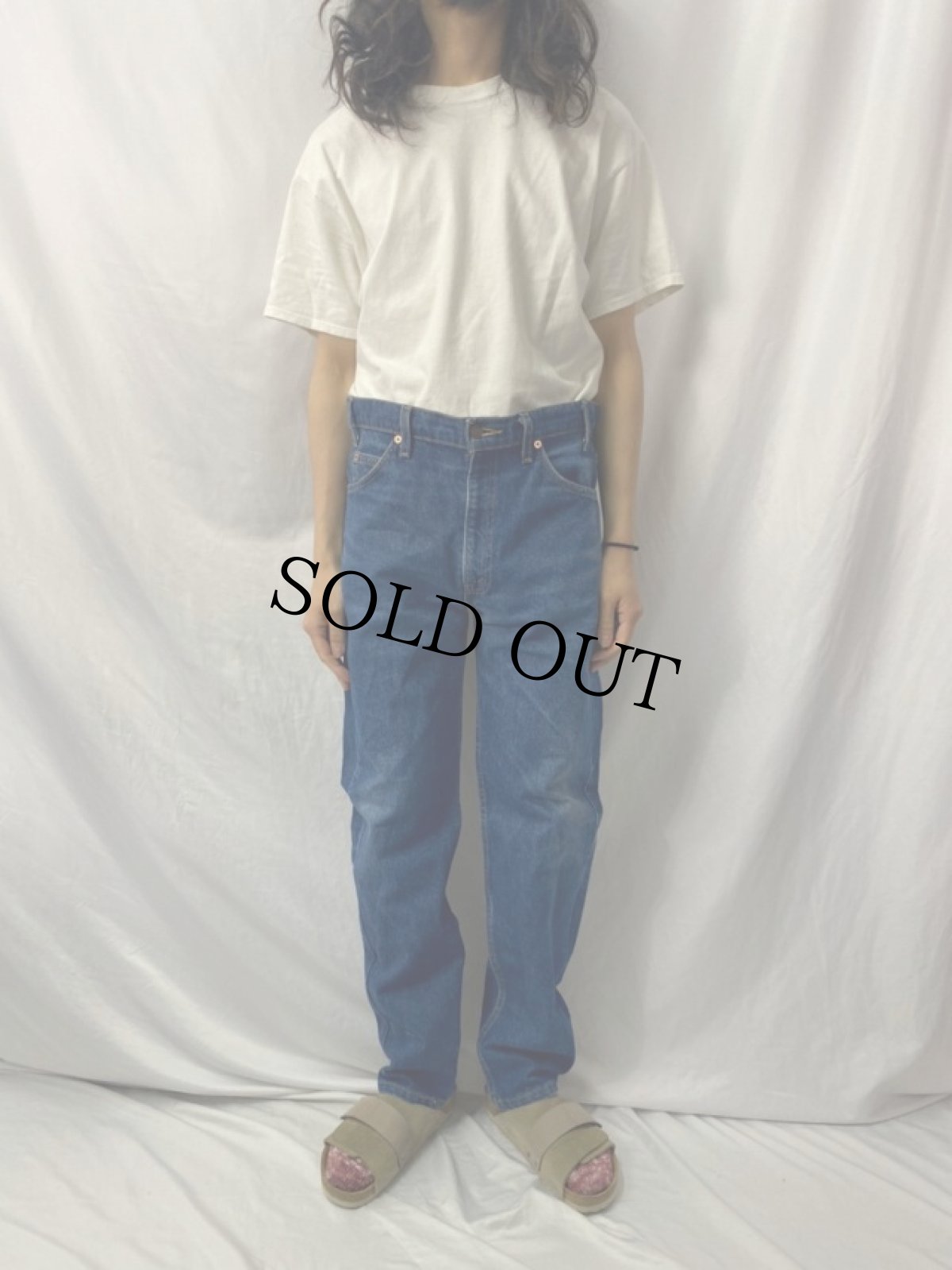 画像2: 90's Levi's 505 "REGULAR FIT STRAIGHT LEG" USA製 オレンジタブ デニムパンツ W36 (2)