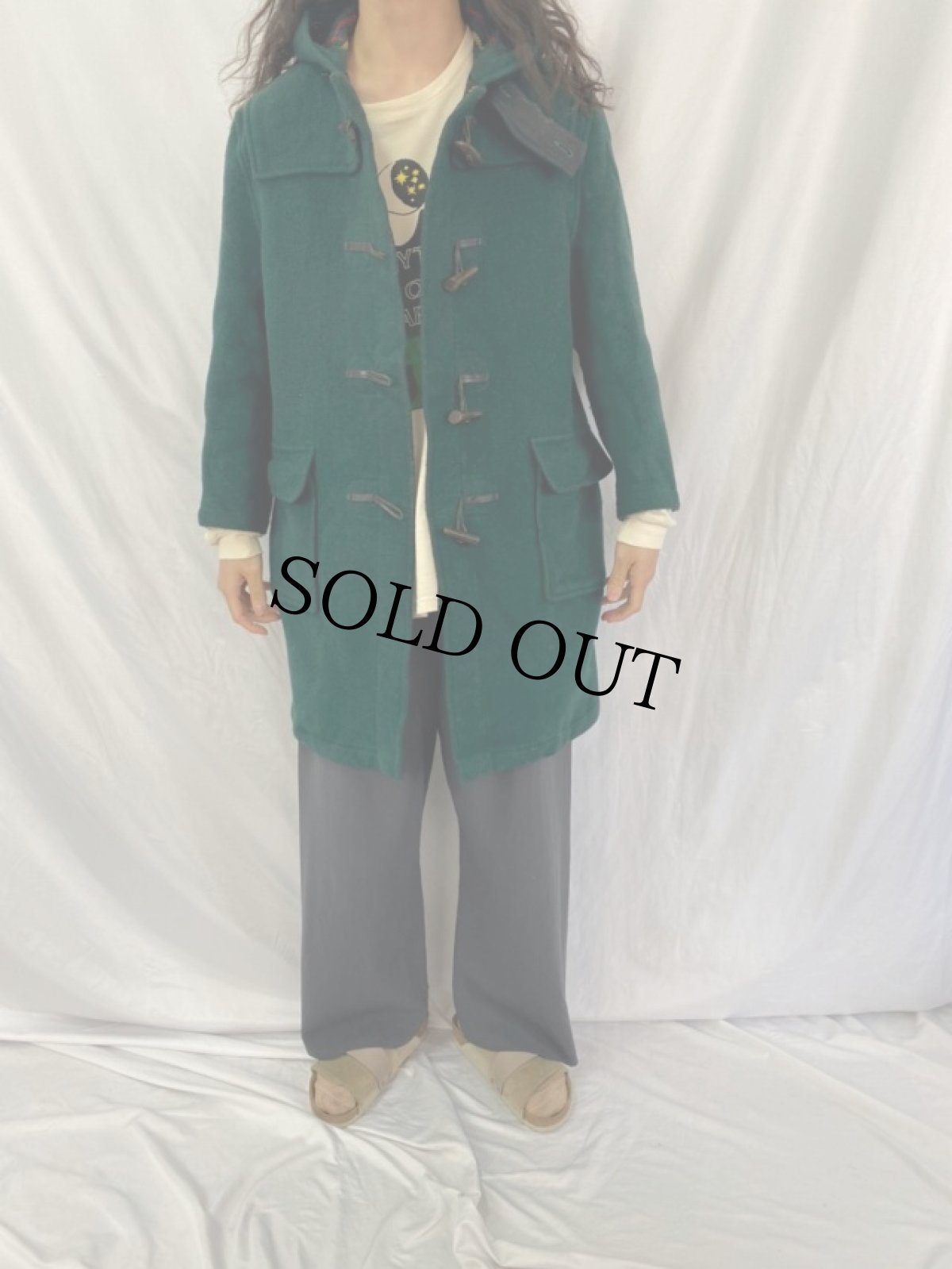 画像2: 80〜90's Burberrys ENGLAND製 ウールダッフルコート (2)