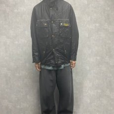 画像2: 90's〜 Belstaff ナイロンジャケット ブラック M (2)