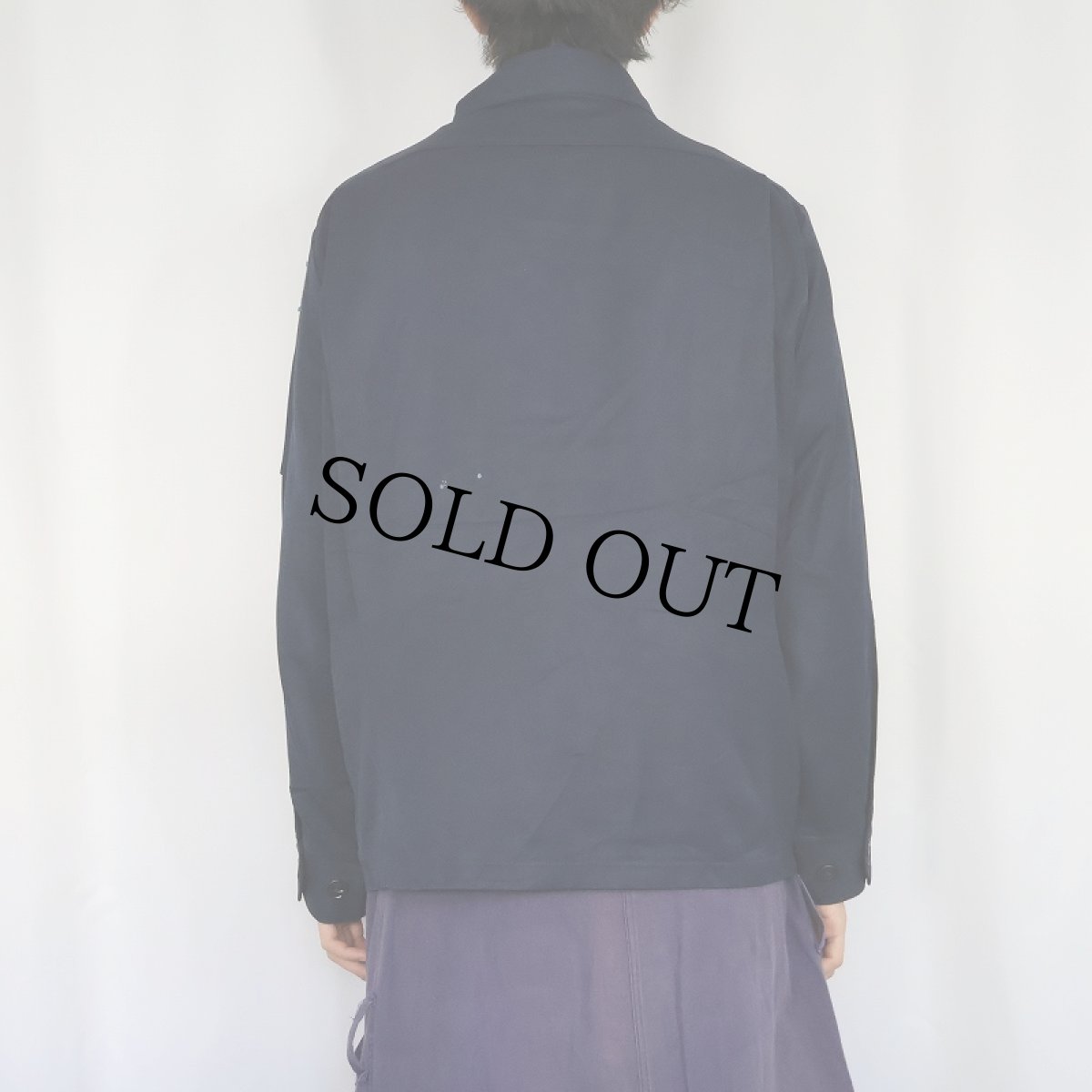 画像3: 70's Unitog USA製 パッチ付き ワークジャケット NAVY L (3)