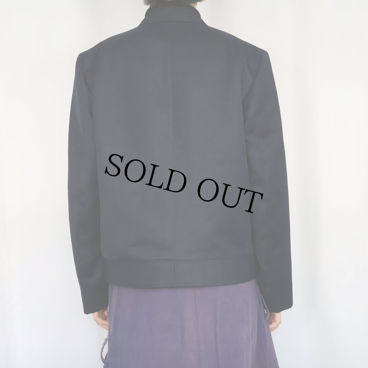 画像3: 70's GERBER ウール混 ジップジャケット NAVY (3)