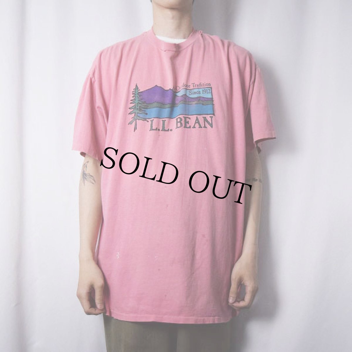 画像2: 90's L.L.Bean USA製 "An Outdoor Tradition" プリントTシャツ XXL (2)