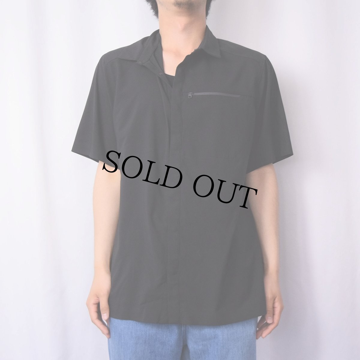 画像3: ARC'TERYX ロゴプリント フルスナップシャツ BLACK L (3)