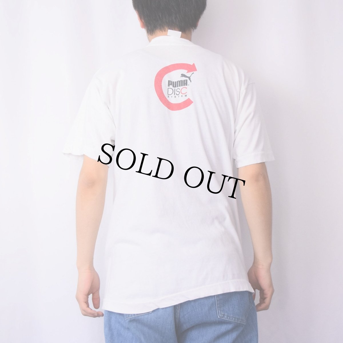 画像4: 80〜90's PUMA USA製 "DISC THIS" プリントTシャツ L (4)