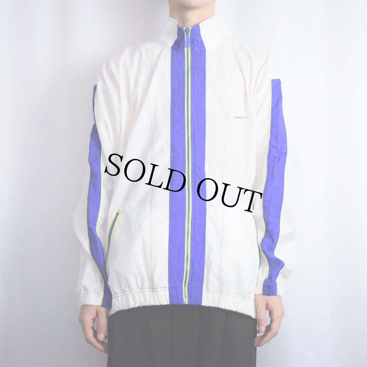 画像3: 90〜2000's NIKE ロゴ刺繍 切り替えデザイン ナイロンジャケット XL (3)