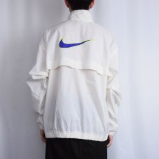 画像4: 90〜2000's NIKE ロゴ刺繍 切り替えデザイン ナイロンジャケット XL (4)