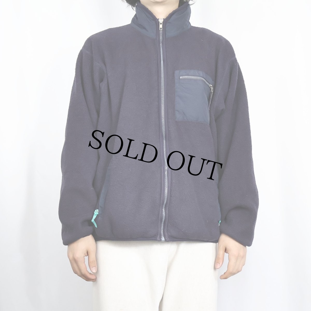 画像2: 90's Patagonia USA製 フリースジップジャケット PURPLE L (2)