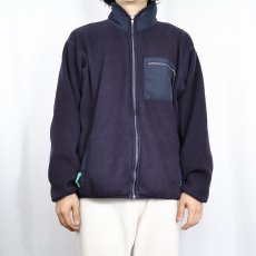 画像2: 90's Patagonia USA製 フリースジップジャケット PURPLE L (2)