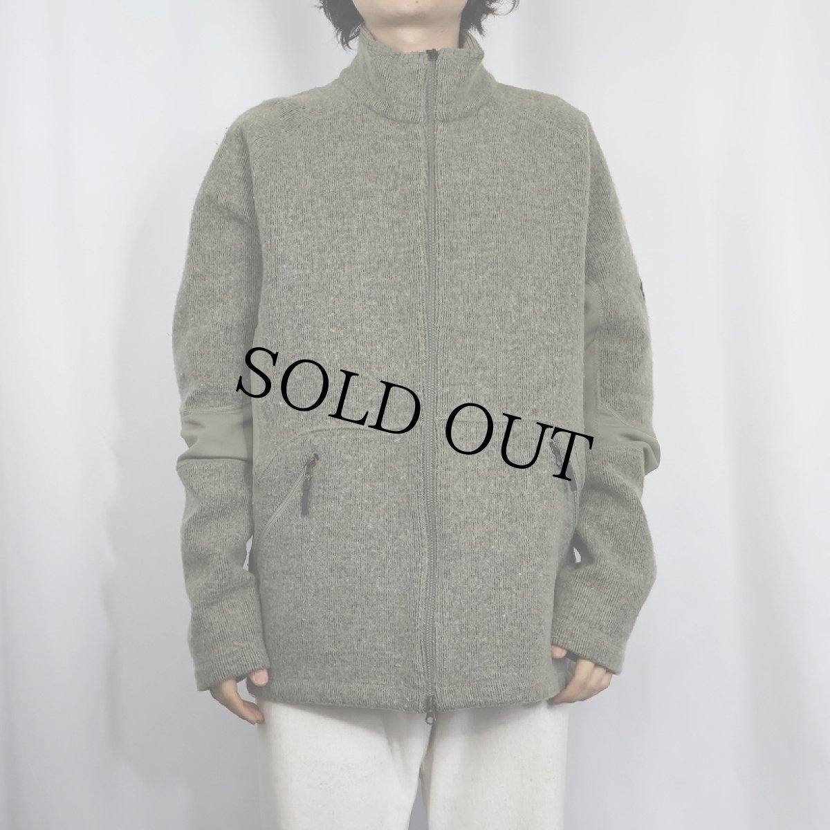 画像2: NIKE ACG "THERMAL LAYER 2" リブニットジップジャケット XXL (2)