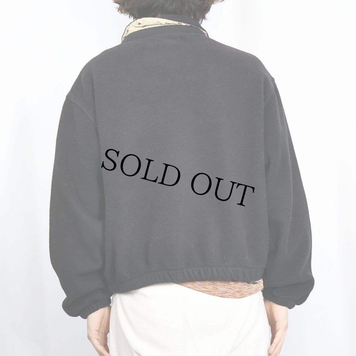 画像3: [お客様お支払い処理中]POLO Ralph Lauren ロゴ刺繍 フリーススイングトップ BLACK L (3)