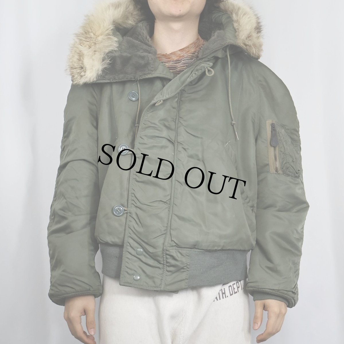 画像3: 60's〜 U.S.AF N-2B フライトジャケット LARGE (3)