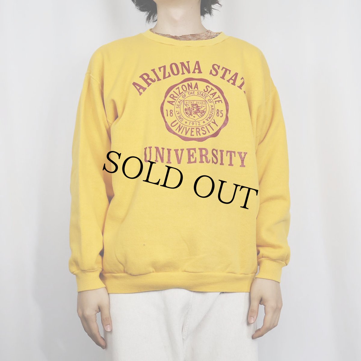 画像2: 70〜80's RUSSELL ATHLETIC 金タグ "ARIZONA STATE UNIVERSITY" プリントスウェット XL (2)