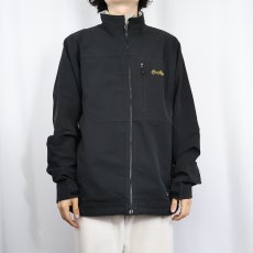 画像2: 2000's Patagonia "CROWN ROYAL" ロゴ刺繍 ソフトシェルジャケット BLACK XL (2)