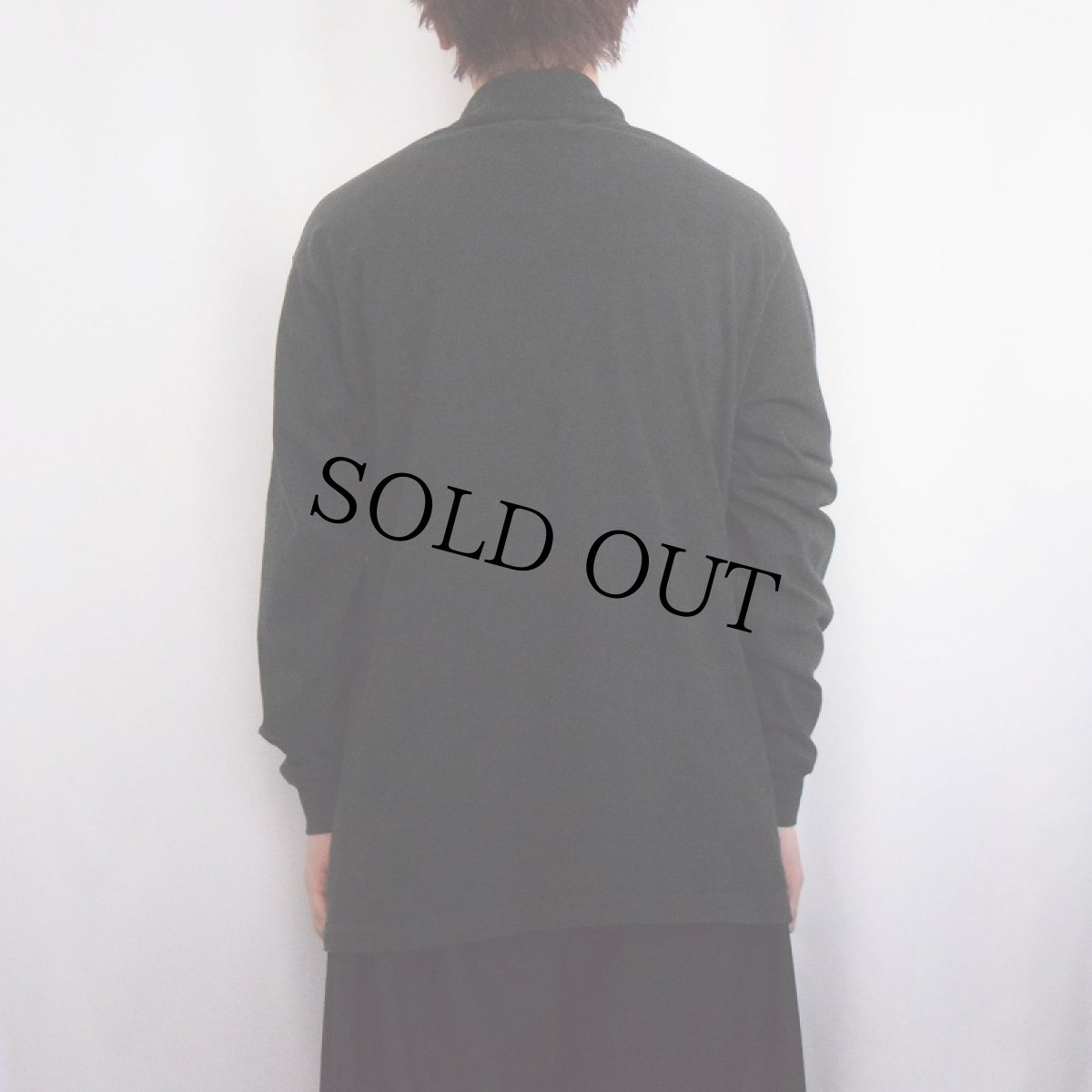 画像3: 90's FRUIT OF THE LOOM USA製 タートルネックロンT BLACK L (3)