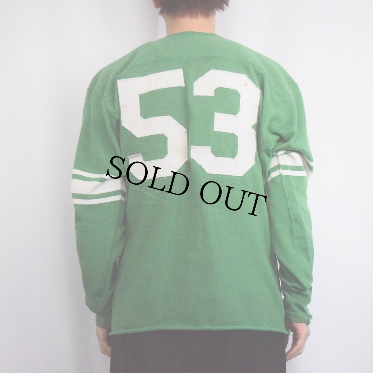 画像3: 〜60's "53" レーヨンフットボールTシャツ (3)