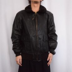 画像2: FLIGHT APPAREL INDUSTRIES INC. "G-1 TYPE" フライトレザージャケット 48L  (2)