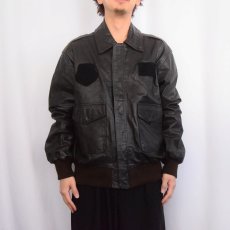 画像2: American Leather Corp "A-2TYPE" フライトレザージャケット SIZE44-R (2)
