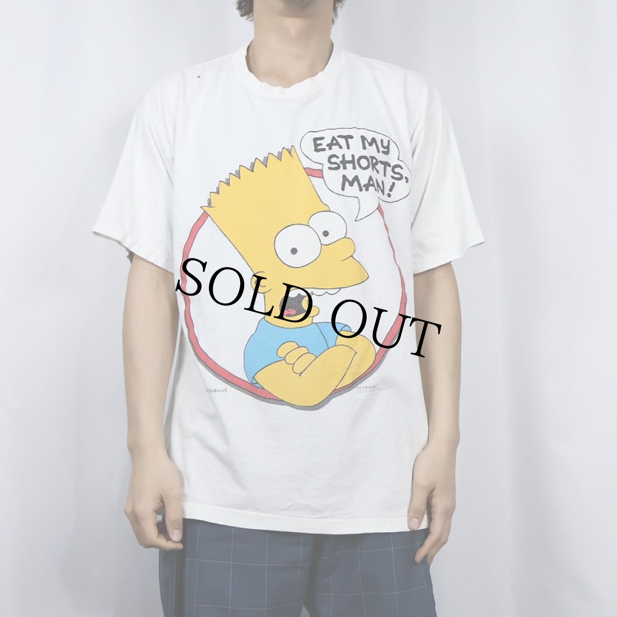 画像2: 90's THE SIMPSONS USA製 "BART SIMPSON" キャラクタープリントTシャツ XL (2)