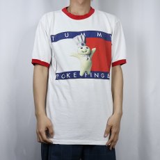 画像2: 90's Pillsbury Doughboy USA製 キャラクターパロディプリントTシャツ L (2)