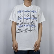 画像2: 90's halfmoon 宗教イラストプリントTシャツ L (2)