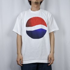 画像2: 90's PEPSI CANADA製 飲料メーカー ロゴプリントTシャツ XL (2)