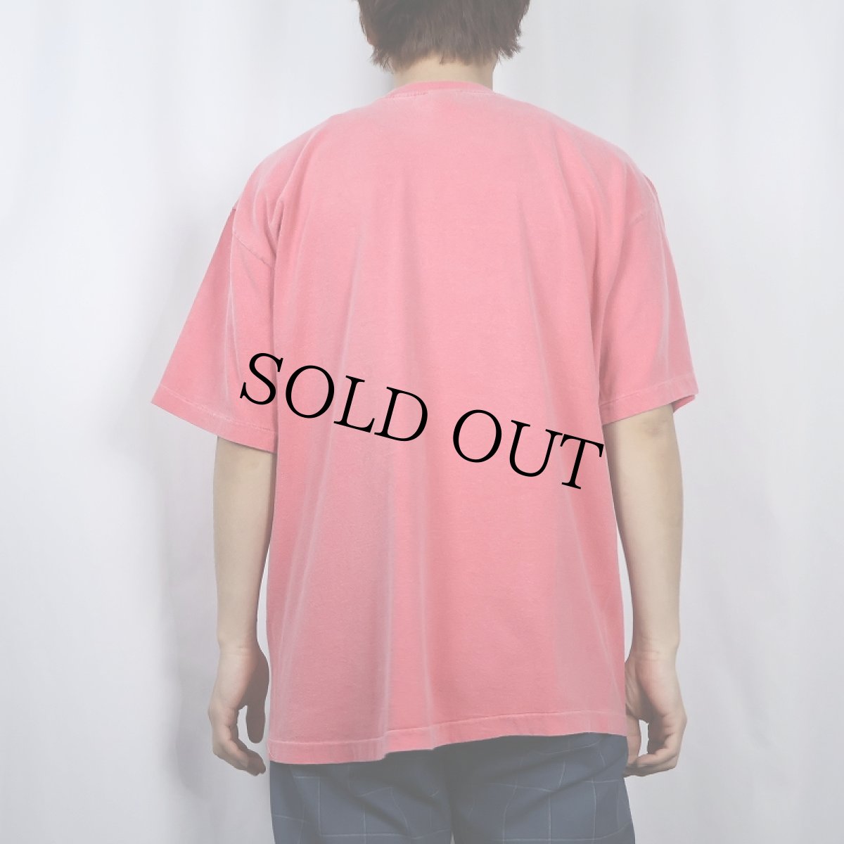 画像3: 90's BANANA REPUBLIC USA製 後染め 無地ポケットTシャツ M (3)