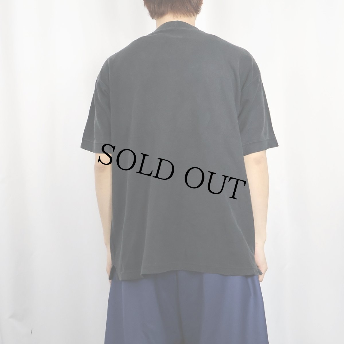 画像3: 〜90's GAP KOREA製 ロゴ刺繍 鹿の子Tシャツ BLACK M (3)