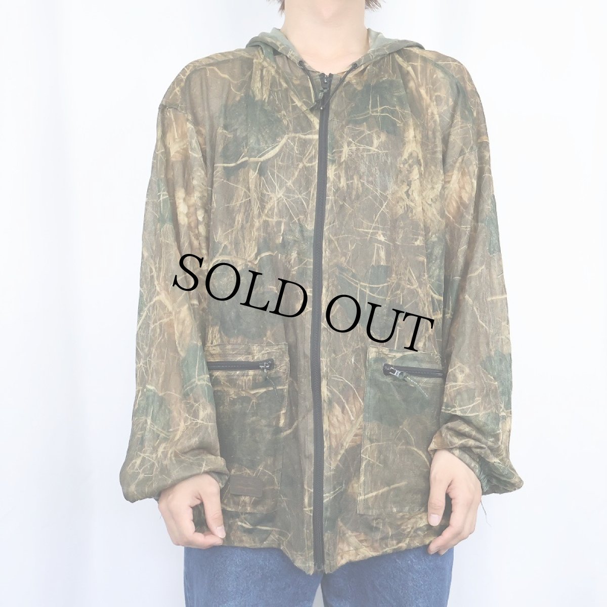 画像2: SWEDTEAM リアルツリーカモ柄 メッシュパーカー M (2)