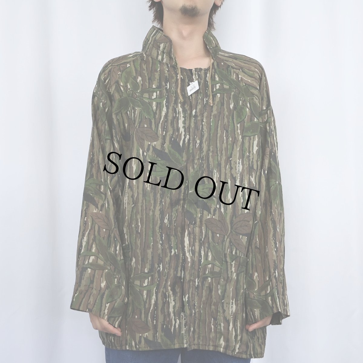 画像2: リアルツリーカモ柄 メッシュジップジャケット (2)