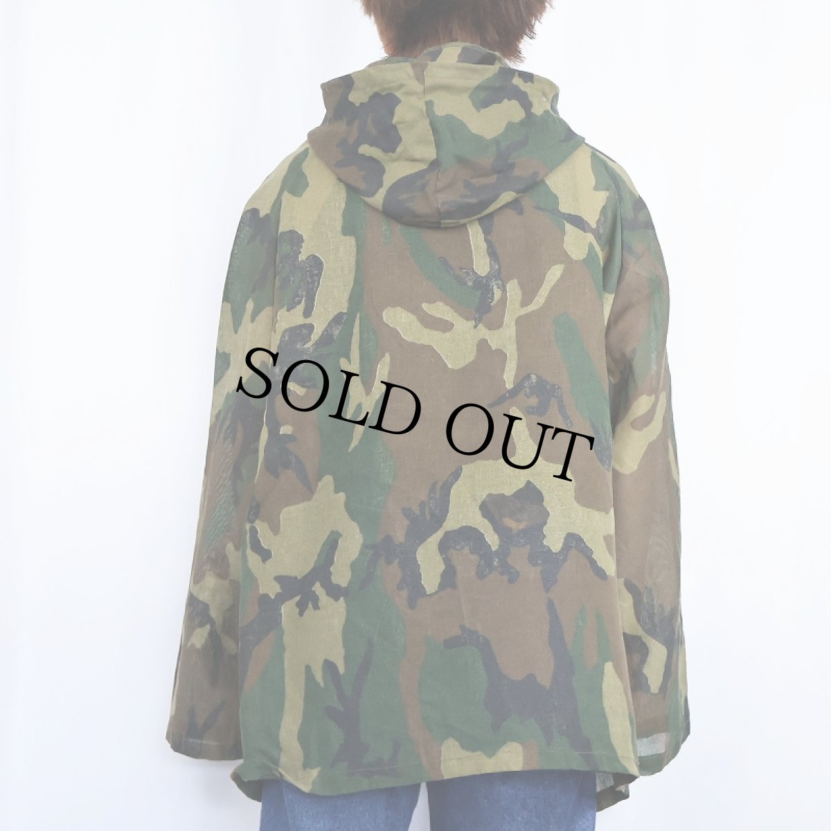 画像3: 80's GAME WINNER USA製 ウッドランドカモ柄 メッシュパーカー XL (3)