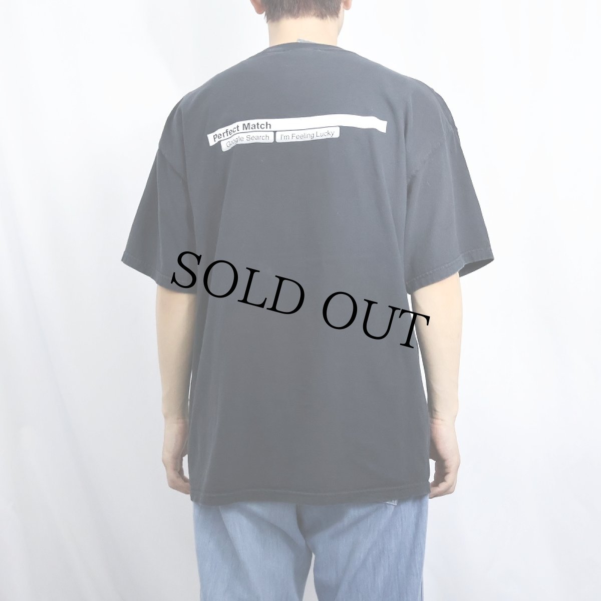 画像4: Google "Perfect Match” コンピューター企業 ロゴプリントTシャツ BLACK XL (4)