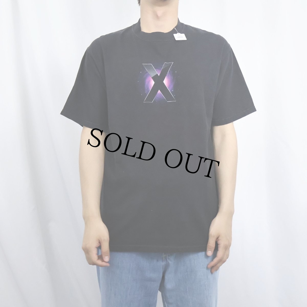 画像3: 2000's Apple "Mac OS X" プリントTシャツ BLACK M (3)
