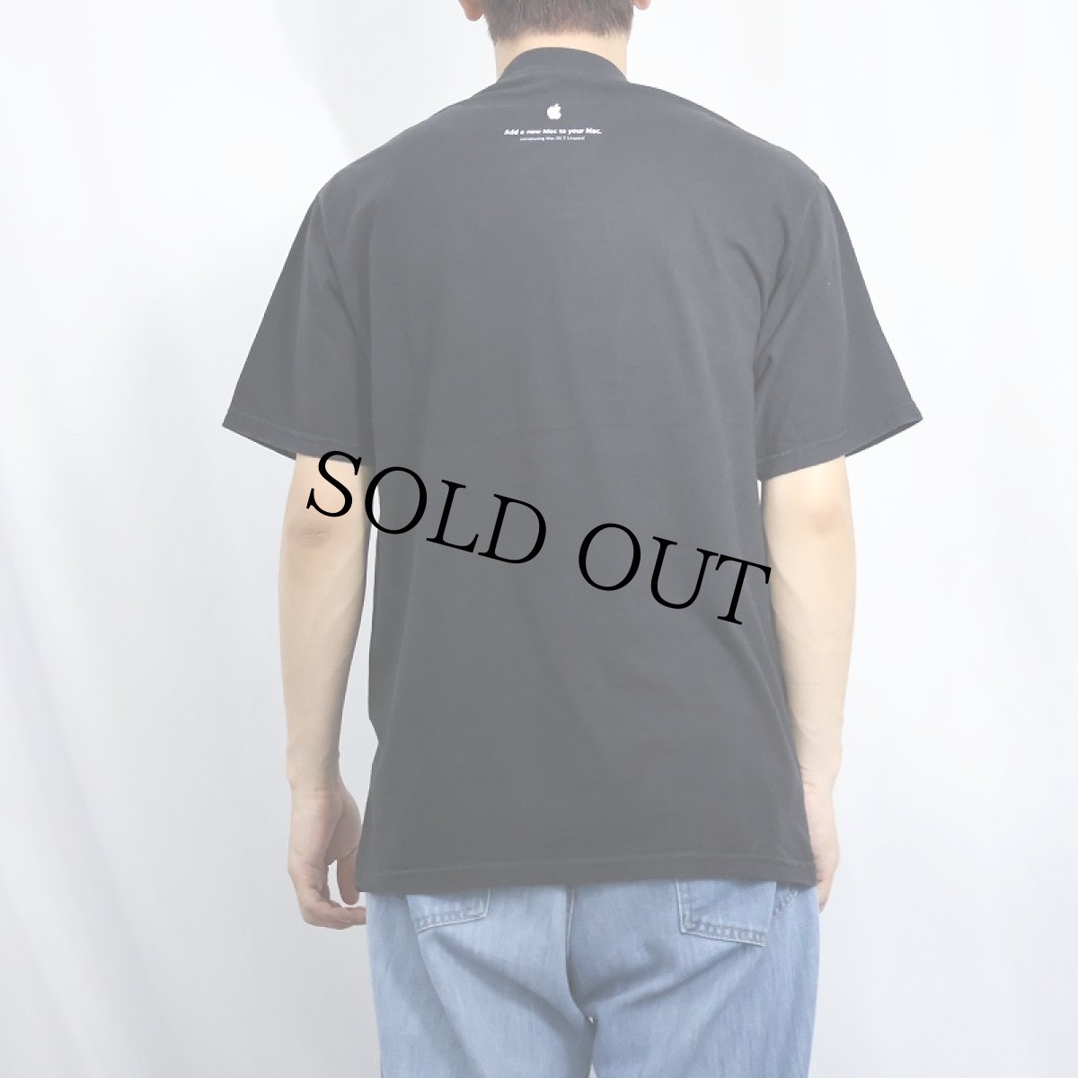 画像4: 2000's Apple "Mac OS X" プリントTシャツ BLACK M (4)