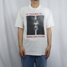 画像3: Xircom "THIS WAY TO A WIRELESS FUTURE" コンピューター企業プリントTシャツ L (3)