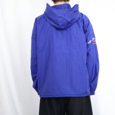 画像3: 90's UMBRO USA製 ロゴ刺繍 ナイロンアノラックパーカー M (3)