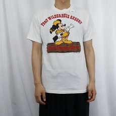 画像2: 80's Walt Disney World USA製 "WILDRNESS RESORT" キャラクタープリントTシャツ L (2)
