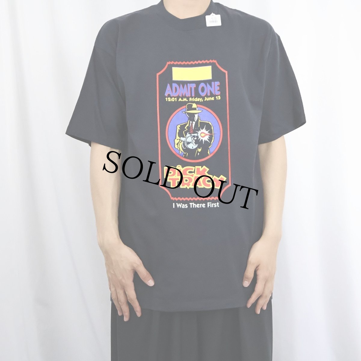 画像2: 90's Disney DICK TRACY USA製 キャラクタプリントTシャツ BLACK L (2)