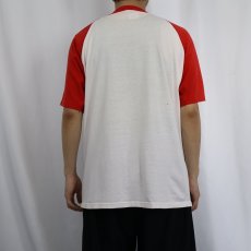 画像3: 80's Walt Disney World USA製 "MICKEY MOUSE" プリントラグランTシャツ XL (3)