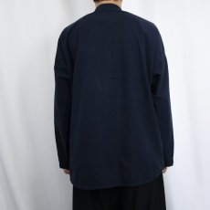 画像3: BETTINI コットンチャイナシャツ NAVY L (3)