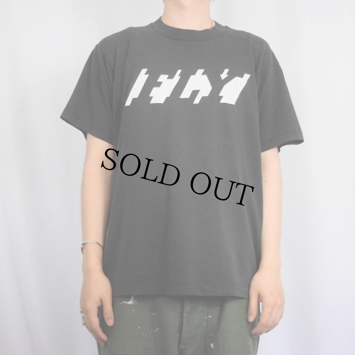 画像2: 80's "FLY" ギミックプリントTシャツ BLACK L (2)