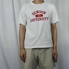 画像2: 70's Champion バータグ USA製 "DENISON UNIVERSITY" カレッジプリントTシャツ L (2)