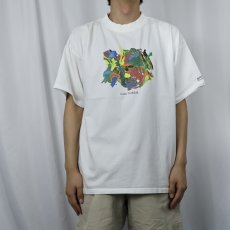 画像2: 90's STENA METALL "Gron Torkduk" アートプリント企業Tシャツ XL (2)