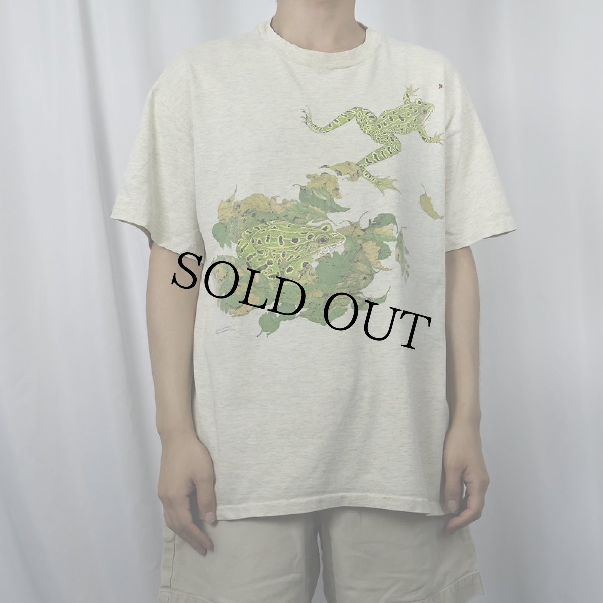 画像2: 90's LIBERTY GRAPHICS "D.D.TYLER" USA製 カエルイラストプリントTシャツ XL (2)