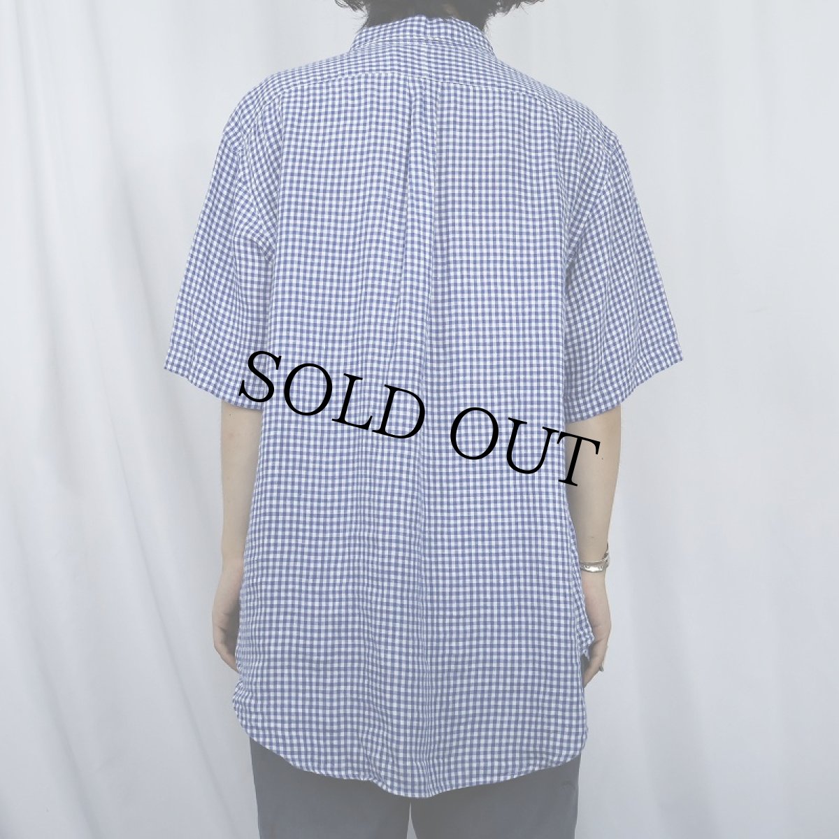 画像3: 【SALE】 POLO Ralph Lauren "Classic Fit" ロゴ刺繍 ギンガムチェック柄 コットンボタンダウンシャツ L (3)