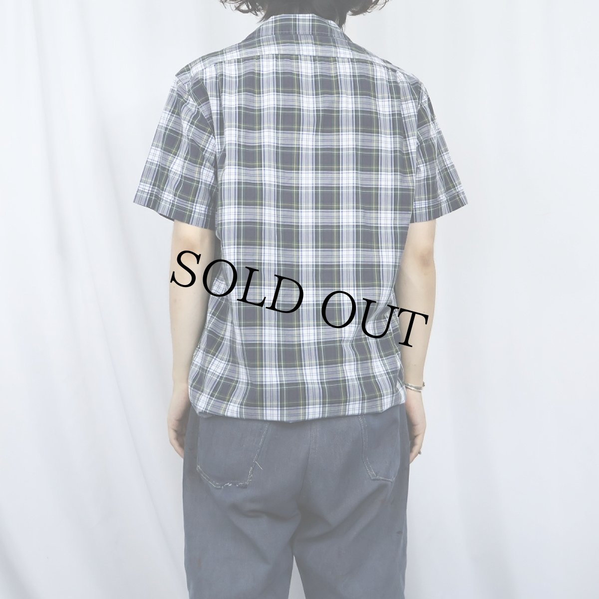 画像3: POLO Ralph Lauren チェック柄 コットンオープンカラーシャツ M (3)