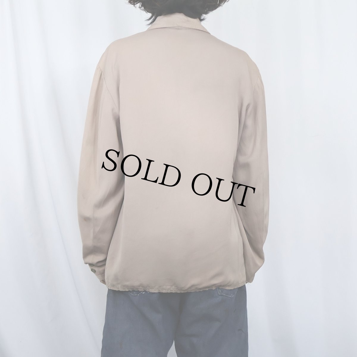 画像3: 50〜60's レーヨンギャバジンジャケット (3)