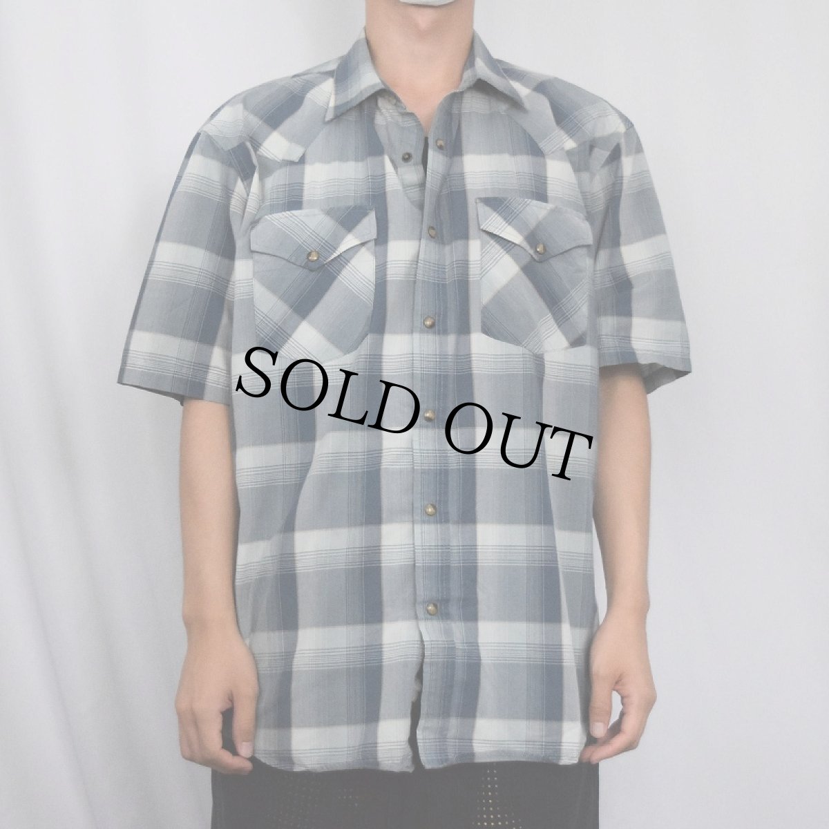 画像2: PENDLETON "FRONTIER" オンブレーチェック柄 ウエスタンシャツ L (2)